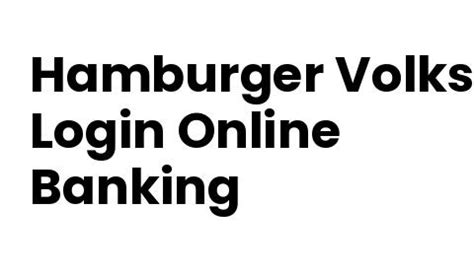 hamburger volksbank login kundenportal